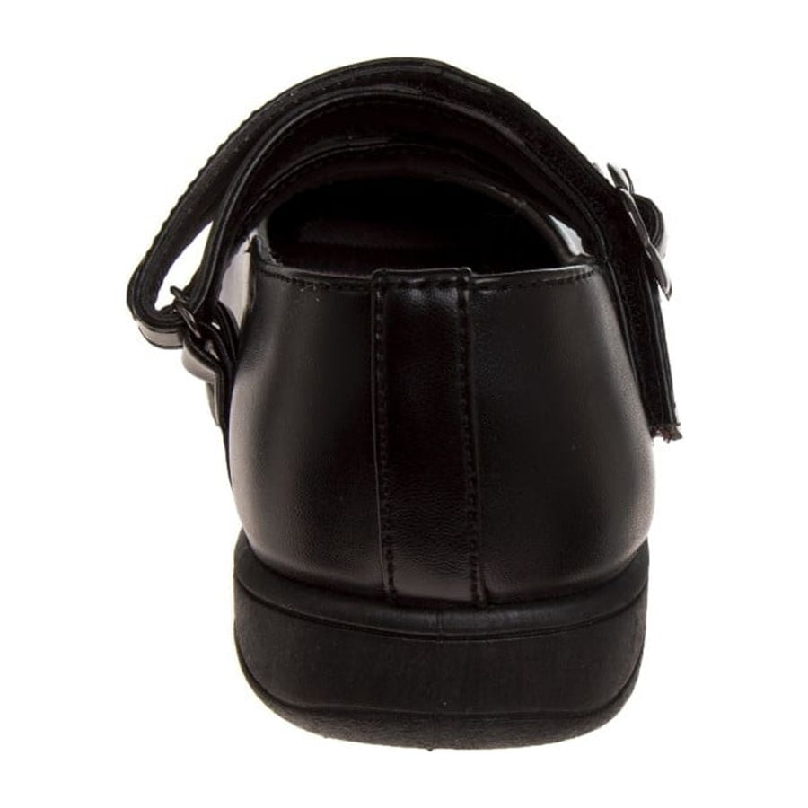 French Toast Little Kids Girls' Faux Leather Buckle School Shoes - Black, 3