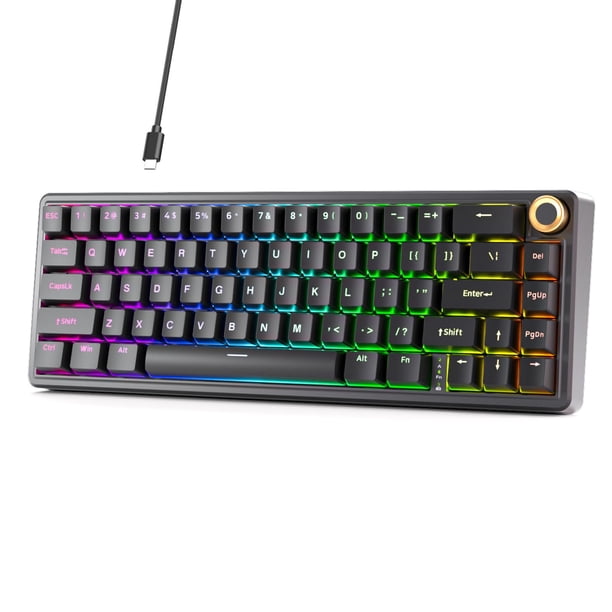 Teclado Mecánico para Juegos DIERYA DK68E 60% con Interruptores Hot-Swappable