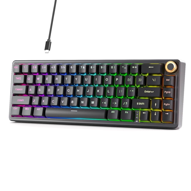 Teclado Mecánico para Juegos DIERYA DK68E 60% con Interruptores Hot-Swappable