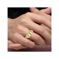 thumbnail image 2 of RYLOS Mens Rings 14K Yellow Gold Classic Design 7X5MM Oval Gemstone & Diamond  Opal October Birthstone Ring Size 13, 2 of 6