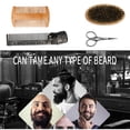 thumbnail image 3 of Beard Comb Set Double Beard Oil Head Shape Beard Comb Brush Care Beard Oil Tool Beard Comb Set Professional, 3 of 4