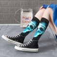thumbnail image 5 of Naloa Blue Full Moon Wolf Thigh High Socks Extra Long Stretchy Sock Women Over Knee High Opaque Stocking Daily Wear, 5 of 6