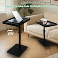 thumbnail image 4 of SHIBAILI C-Shaped 360° Swivel End Table,Slide Under Sofa (Black), 4 of 9
