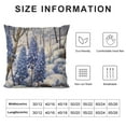 thumbnail image 5 of JEUXUS  Pillow Covers Grape Hyacinths in Snow Farmhouse Pillow Cover Vintage Beautiful Floral Cute Throw PillowsPillows for Couch Sofa Patio Furniture Home Decor Bay Window Office Car, 5 of 5
