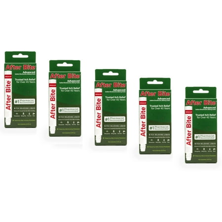 New and Improved! Tender After Bite Afterbite The Itch Eraser .5 FL OZ (5 Pack)