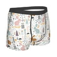 thumbnail image 2 of KLL Fall Rabbit Men's Cotton Boxer Briefs Underwear-Small, 2 of 8