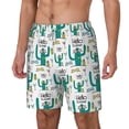 thumbnail image 2 of Uemuo Hello Summer Pattern Mens Swim Trunks Quick Dry Board Shorts with Mesh Lining, Stretch Beach Shorts Quick Dry No-Chafing Board Shorts-XX-Large, 2 of 9