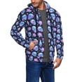 thumbnail image 2 of Kdxio star Skull flower crystal Print Men Hoodies Casual Hoodies for Men with Zip Pockets Full Zip Long Sleeve Sweatshirt Sports Hooded Jacket-X-Large, 2 of 5