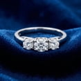thumbnail image 5 of Pompeii 1ct Three Stone Diamond Ring 14K White Gold (G/H,I1), 5 of 7