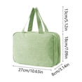 thumbnail image 3 of Japceit 4 Fold Toiletry Bag, Dry Wet Separation Hanging Organizer, Multi Color Portable Cosmetic Pouch, For Travel Toiletries Storage, 3 of 6