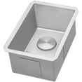 thumbnail image 5 of Ruvati Rvh7010 Gravena 10" Undermount Single Basin 16 Gauge Stainless Steel Bar Sink -, 5 of 7