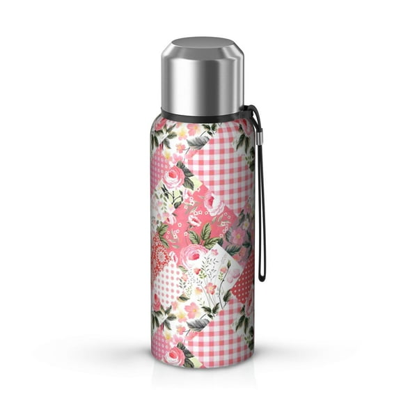 20 Oz Pioneer Flower Coffee Tumbler Double Wall Insulated Stainless Steel Water Bottle | Metal Reusable Thermoses Flask with Cup Cap | Leak & Sweat Proof with Anti-Dust Lid