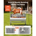 thumbnail image 6 of VEVOR Rotisserie Grill, 38W BBQ Outdoor Pig & Lamb Spit Roaster, Charcoal Spit Roaster with 132 LBS Load Capacity & 7-Level Height, Stainless Steel Electric Rotisserie Grill Kit for Camping Outdoor, 6 of 9
