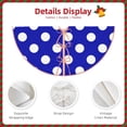 thumbnail image 3 of Sikiie Blue And White Polka Dot Christmas Tree Skirt, Christmas Tree Decorations, Christmas Decor, Tree Mat Decoration(30-48IN)-30", 3 of 6