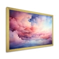 thumbnail image 2 of Designart "Pastel Sky Palette Pink and Blue Hues IV" Landscapes Framed Wall Art Decor - Traditional Pink Sky Living Room Framed Canvas Art, 2 of 6