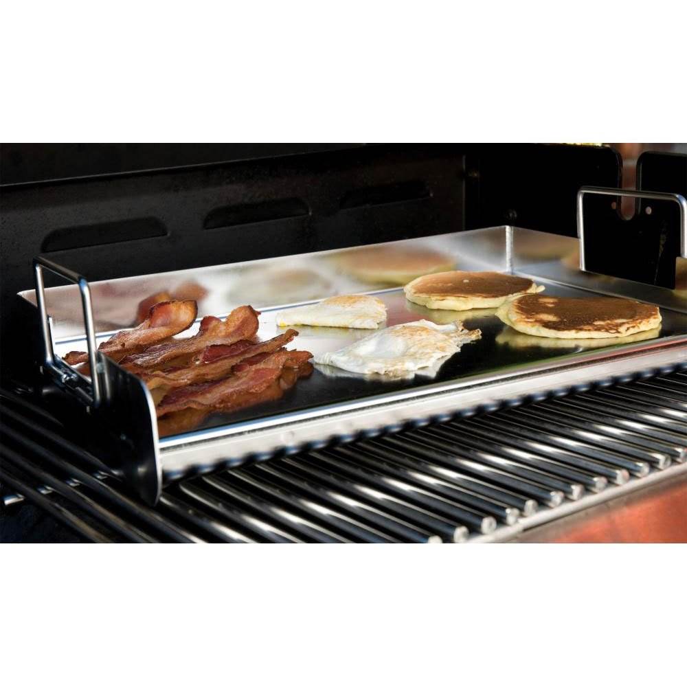 Bull Flat Top Grill Griddle with Handles & Non Stick Fish & Vegetable Grill  Pan 