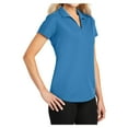 thumbnail image 4 of Womens Dry Zone Grid Polyester Polo T-Shirt Celadon Blue X-Large, 4 of 6