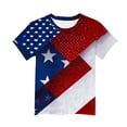 thumbnail image 5 of NAISIBABY Boys Short Sleeve T-Shirt, Crewneck Summer Trendy 4th of July Kids Independence Day Tee Multicolor Size 6, 5 of 5