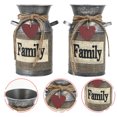 thumbnail image 6 of unbranded  2 Pcs Vase Buckets Plant Galvanized Flower Floral Containers, 6 of 8