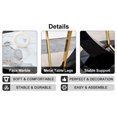 thumbnail image 7 of Royard Oaktree Round Dining Table Set for 4, 5-piece Kitchen Table Set with 4 Upholstered Chairs, Modern Faux Marble Dining Room Table Set for Kitchen, Easy Assembly (Dark Gray-Smooth Back), 7 of 7