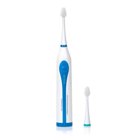 Wellness Oral Care Ultra Sonic Portable Electric Toothbrush with Auto Timer and 2 Replacement Brush Heads