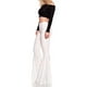 thumbnail image 4 of Minnieouse Pantalones acampanados versátiles de algodón para mujer con pantalones acampanados de cintura alta con ajuste elástico Prendas para la parte inferior del cuerpo blanco l, 4 of 6
