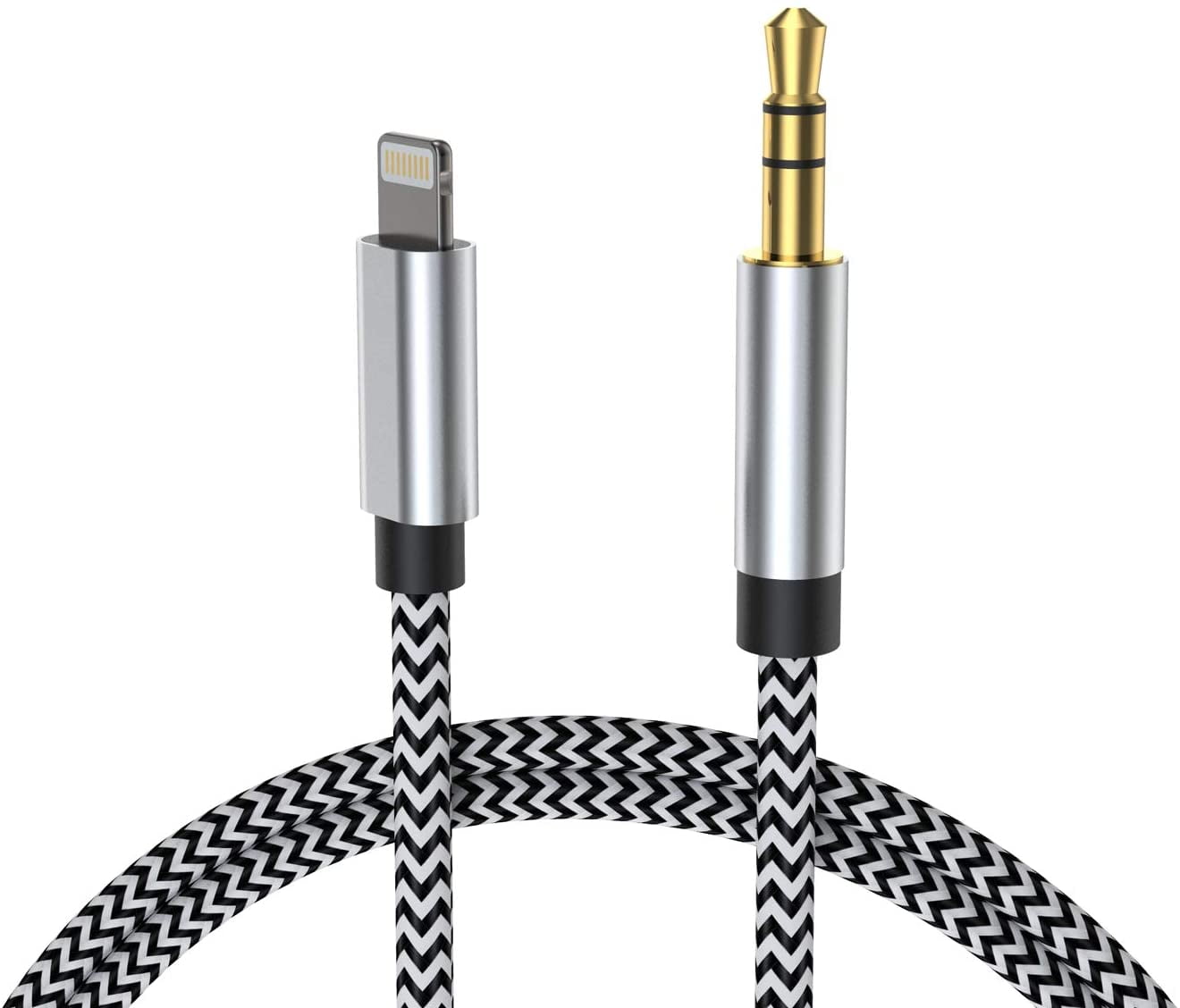 Lightning to 3.5mm Audio Cable 3.3FT, [Apple Mfi Certified] Lcueguk