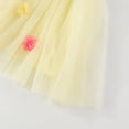 thumbnail image 5 of Pimfylm Toddler Girl Glitter Dress Toddler Baby Girl Birthday Princess Dress Shiny Boho Cake Smash Photo Shoot Outfit Light Yellow,Size for 4-5 Years, 5 of 9