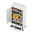 thumbnail image 3 of Supeer Lockable Rolling Metal Storage Cabinet with 2 Drawers and 2 Doors, White, 72 inches, 3 of 8