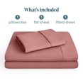 thumbnail image 3 of Bare Home Premium 1800 Collection 3-Piece Bed Sheet Set, Twin, Dusty Rose, 3 of 11