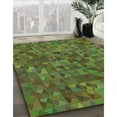 thumbnail image 3 of Ahgly Company Machine Washable Indoor Square Transitional Green Onion Green Area Rugs, 8' Square, 3 of 7