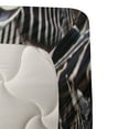 thumbnail image 3 of Ambesonne African Fitted & Top Sheet Set with Shams, Zebra Wildebeest Herd, White Black Brown, 3 of 4