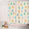 thumbnail image 3 of Easter Eggs Shower Curtain for The Bathroom, Cute Painted Eggs Shower Curtain Set 72x72 Inches, Waterproof Fabric with Hooks Home Bathtub Decoration, 3 of 5