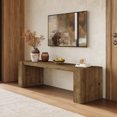 thumbnail image 3 of Solid Wood Entryway Bench, 59'' Farmhouse Indoor Bench Seat with Sturdy Frame for Living Room, Bedroom, Hallway, 3 of 7