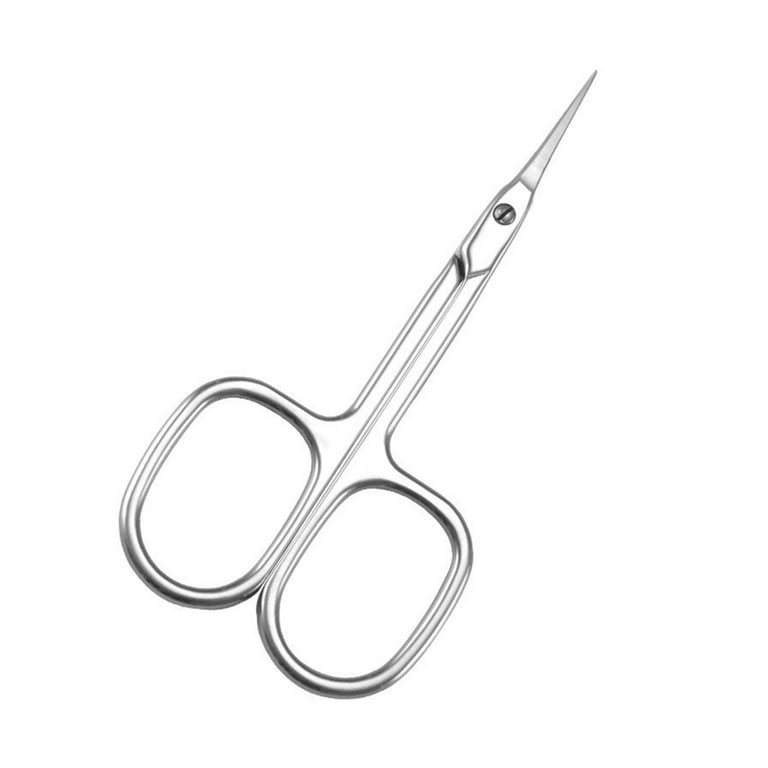 LIVINGO Nail Cuticle Scissors, Curved Stainless Steel Blade Sharp for  Manicure