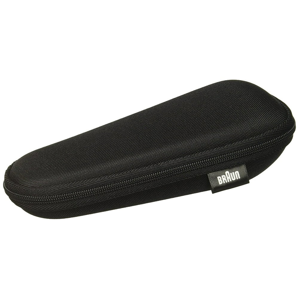 Braun Shaver Zippered Travel Hard Case Black