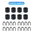 thumbnail image 1 of TFixol 8 Rubber Rollers + 16 Steel Retaining Rings for Cricut Maker/Maker 3/Explore Air2, 12mmx15mm Size, Easy Installation Kit, 1 of 6