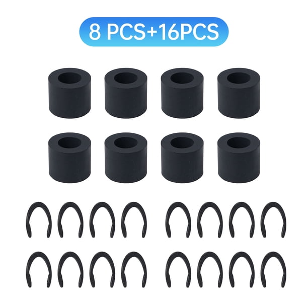 Herramientas de manualización 8 piezas de repuesto de rodillo de goma + 16 anillos de clip de retención compatibles con Maker/Maker 3 / Explore Air2 1 Series Accesorios duraderos y duraderos que