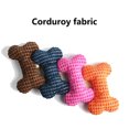 thumbnail image 4 of Dog Toy Bone Shaped: Biteproof Soft Stuffed Puppy Squeaky Toy Pet Teething Toy, 4 of 10