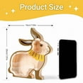 thumbnail image 3 of Easter Wooden Cute Shape Desktop Decoration With Animal Design, Money Bank Function And Natural Wood For Home Desk, Shelf Display And Kids' Room Decor, 3 of 3