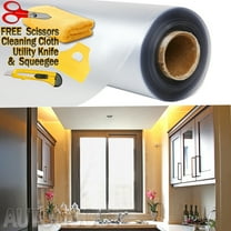 48"x120" Frosted Glass Film Static Cling Office Bathroom Window Tint 4ft x 10ft