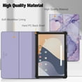 thumbnail image 4 of Fintie Case for Onn. 10.1" Tablet (2024 Model) - Premium PU Leather Folio Cover for 10.1-inch Tablet, Lilac Marble, 4 of 8