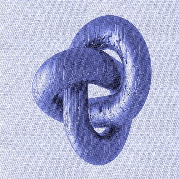 Ahgly Company Machine Washable Indoor Square Transitional Heavenly Blue Area Rugs, 7' Square