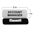 thumbnail image 3 of Account Manager 1 x 3" Name Tag/Badge, Red, (3 Pack), 3 of 3