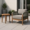 thumbnail image 2 of Meridian Furniture Chaise de Patio Extérieure en Tissu Résilient Gris Maui, 2 of 8