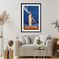thumbnail image 4 of Historic Framed Print, New York - The wonder city of the World - Travel by train - 2, 17-7/8" x 21-7/8", 4 of 9