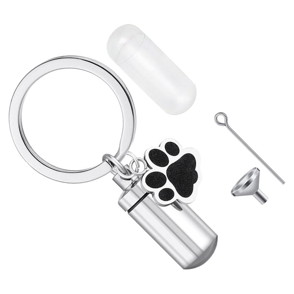 Milaget Ashes Holder Cremation Urn Keychain for Memorial Jewelry Chain Loss Present Gift