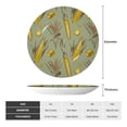 thumbnail image 2 of Daiia Cartoon Corn and Wheat Printed Pattern Ceramic Plate Dinner Plates Bone China Decorative Plates with Display Stand Art Ceramic Ornaments for Wall Hanging Decoration-10in, 2 of 6