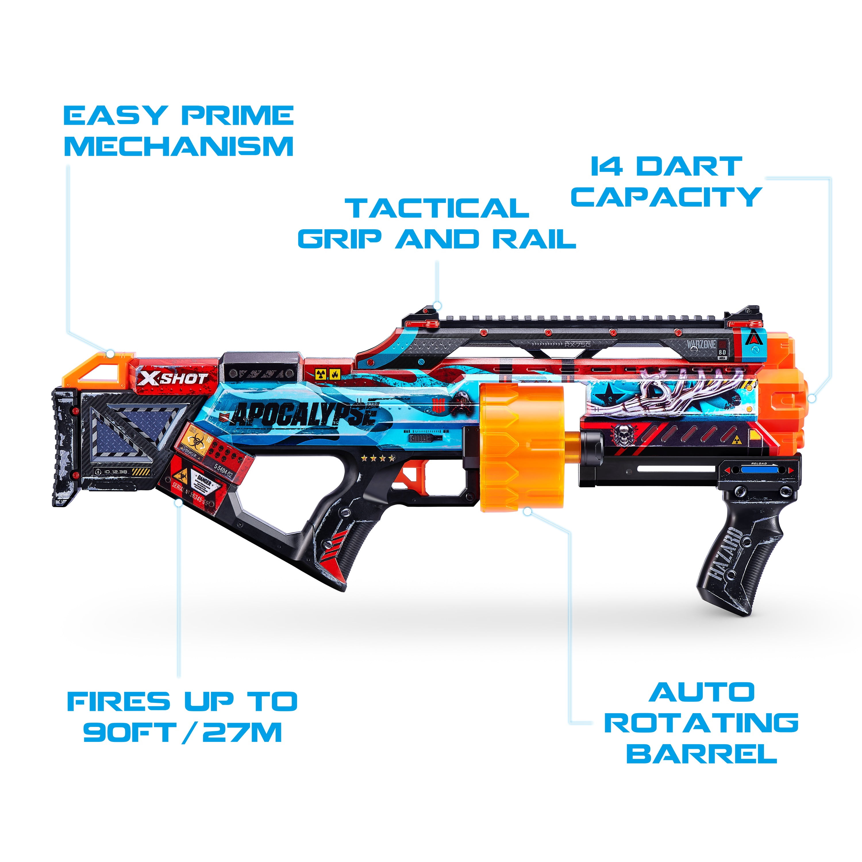 XSHOT Skins Last Stand Dart Blaster - Apocalypse (16 Darts) by