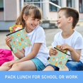 thumbnail image 6 of Haosy 3 Pack Reusable Ziploc Bags BPA Free Healthy Food Storage Bag Leakproof Sandwich Snack Freezer Bags Cute Chick and Egg, 6 of 7